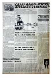 Página do jornal Unitário de julho de 1975