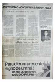 Página do jornal Unitário de julho de 1975
