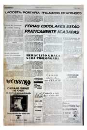 Página do jornal Unitário de agosto de 1975