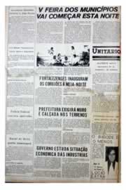 Página do jornal Unitário de agosto de 1975