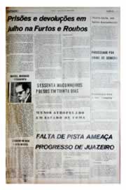 Página do jornal Unitário de agosto de 1975