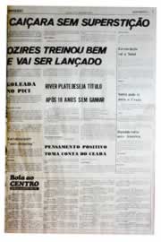 Página do jornal Unitário de agosto de 1975