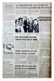 Página do jornal Unitário de agosto de 1975