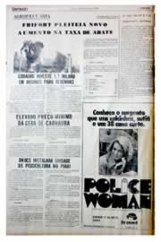 Página do jornal Unitário de agosto de 1975