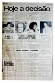Página do jornal Unitário de agosto de 1975