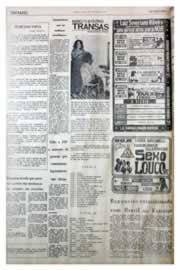 Página do jornal Unitário de agosto de 1975