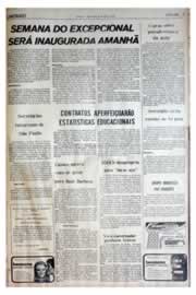Página do jornal Unitário de agosto de 1975