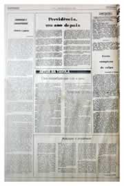 Página do jornal Unitário de agosto de 1975