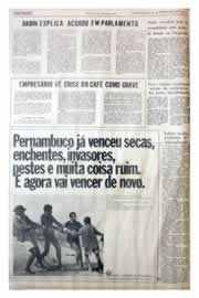 Página do jornal Unitário de agosto de 1975