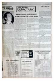 Página do jornal Unitário de agosto de 1975