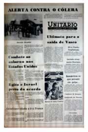 Página do jornal Unitário de agosto de 1975