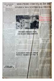 Página do jornal Unitário de agosto de 1975