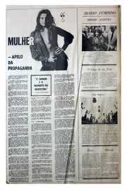 Página do jornal Unitário de agosto de 1975