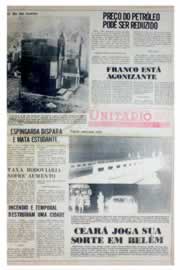 Página do jornal Unitário de novembro de 1975
