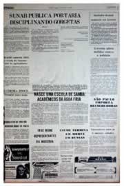 Página do jornal Unitário de novembro de 1975