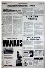Página do jornal Unitário de novembro de 1975