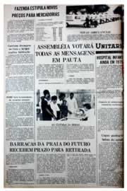 Página do jornal Unitário de novembro de 1975