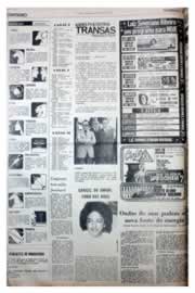 Página do jornal Unitário de novembro de 1975