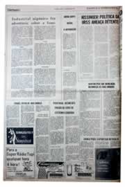 Página do jornal Unitário de dezembro de 1975