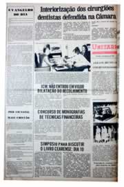 Página do jornal Unitário de dezembro de 1975