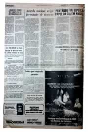 Página do jornal Unitário de dezembro de 1975