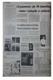 Página do jornal Unitário de dezembro de 1975